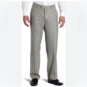 Alberto Cardinali men’s 38 trousers with double button front Heather gray color‎